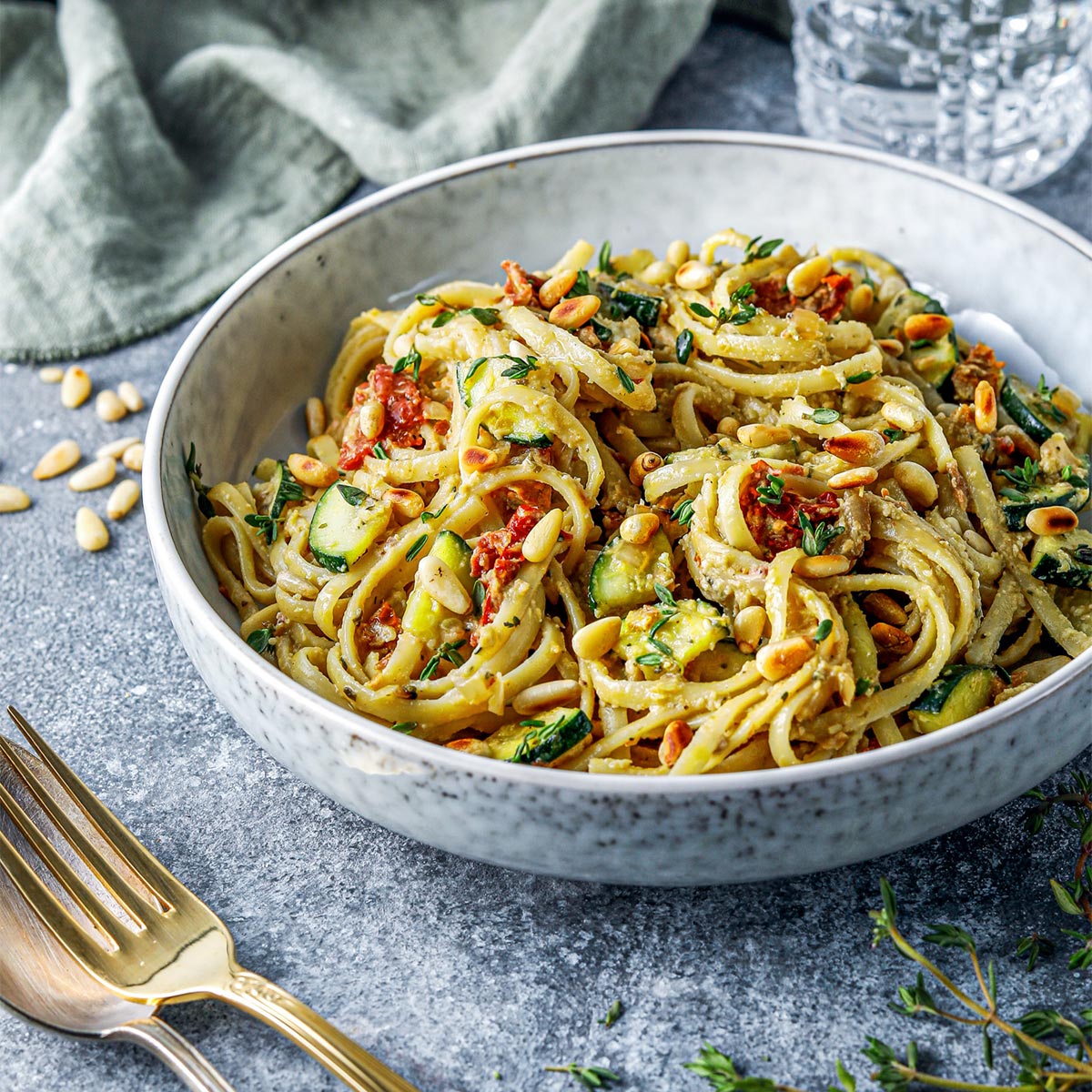 Linguine mit Artischocken Pesto